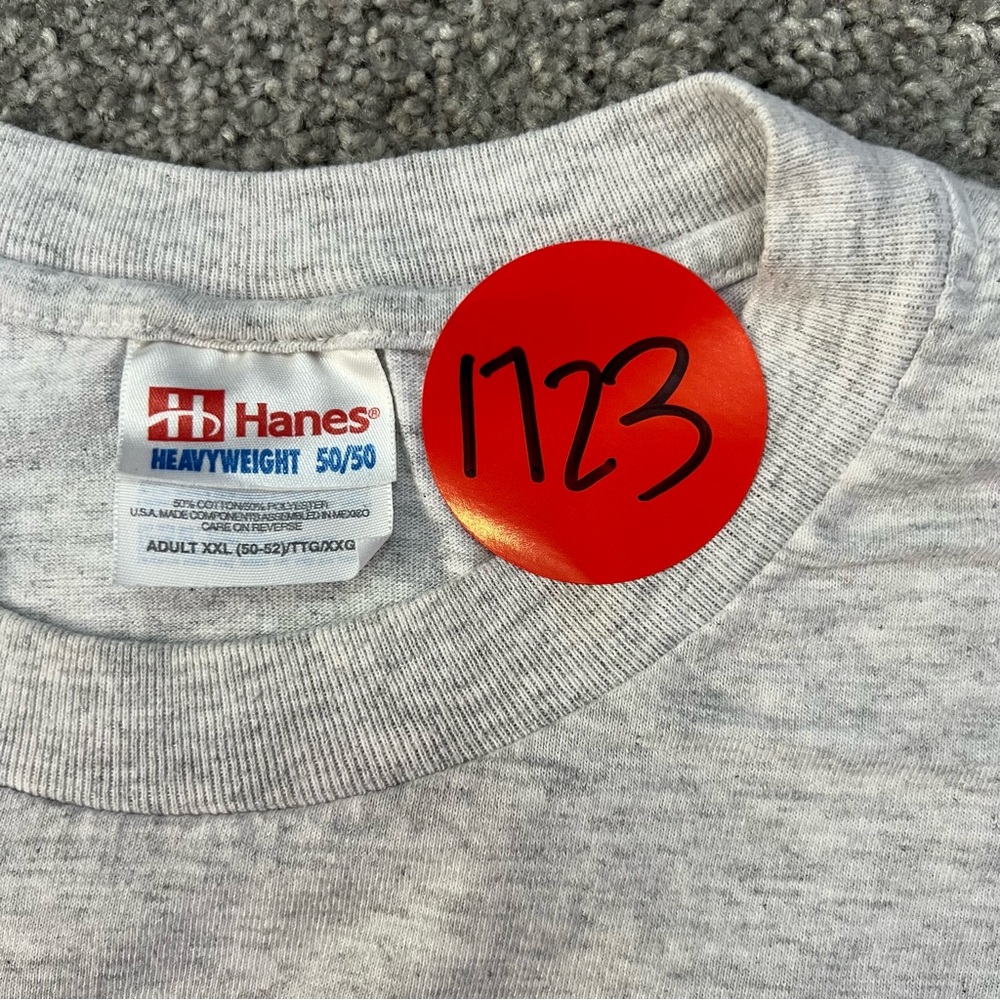 Vintage bike bash shirt mens 2XL gray Burlington inn ride‎ for charity biker y2k - Picture 7 of 11
